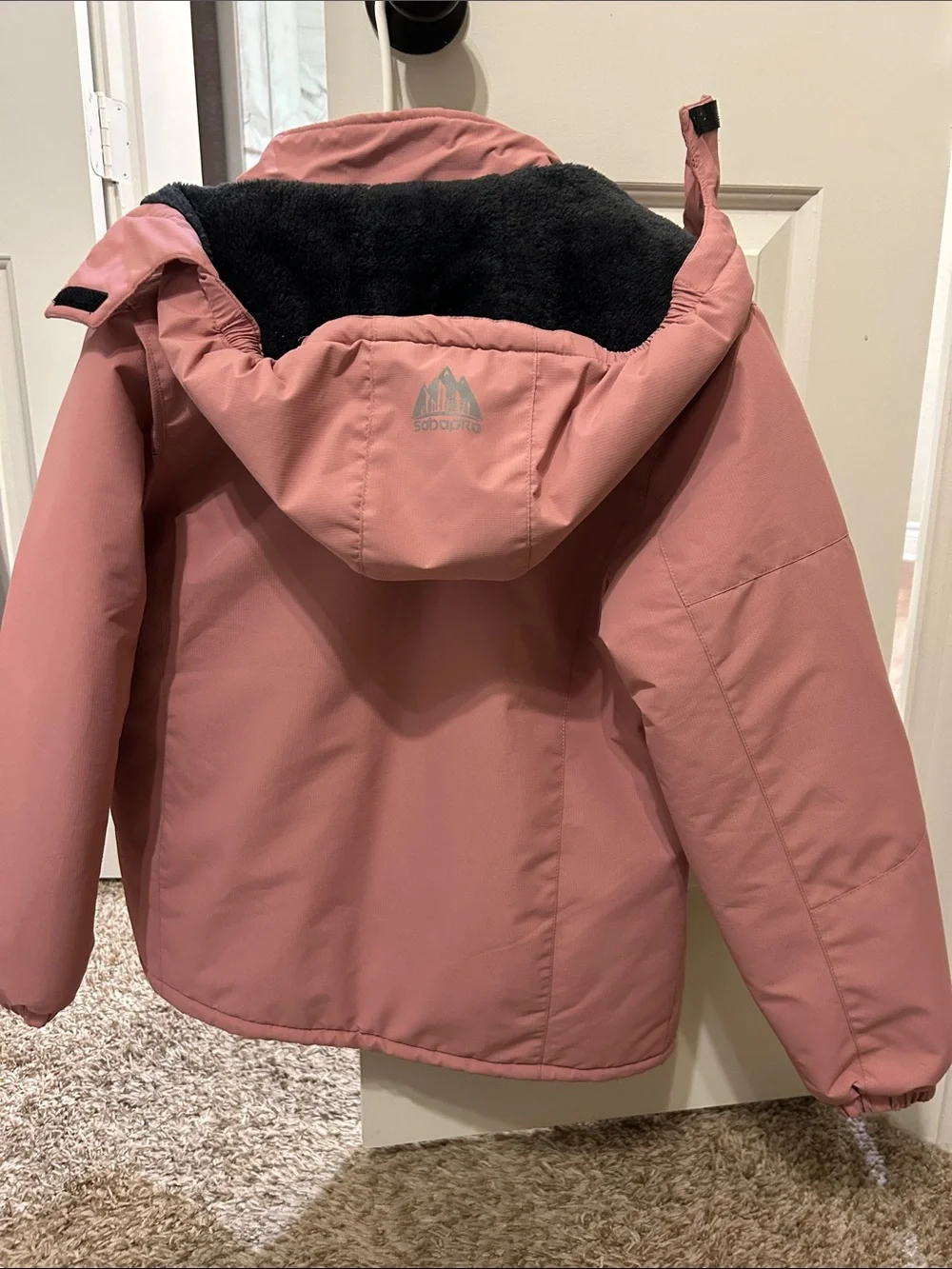 Soda Kids Dusty Rose Hooded Puffer Jacket